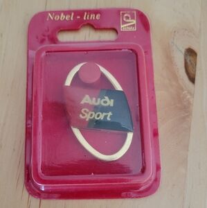 VTG NWT Nobel-Line Audi Sport Car Key & Card Holders / Key Rings